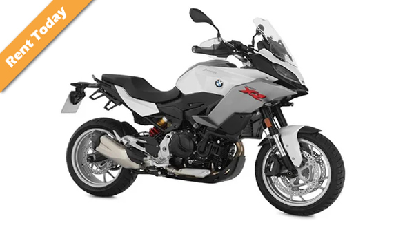 BMW F 900 XR motorcycle rental in Athens.