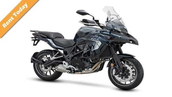 Benelli Trk 502 motorcycle for rent in Athens.