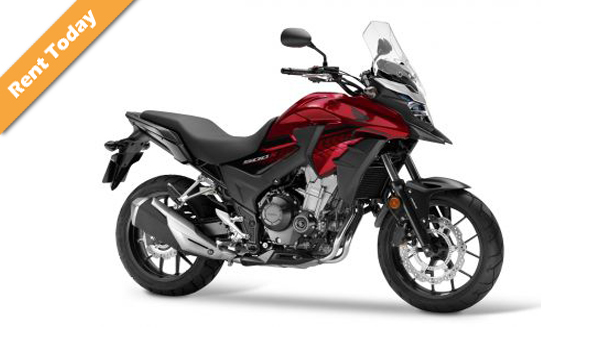 Honda CB 500X motorcycle for rent in Athens.