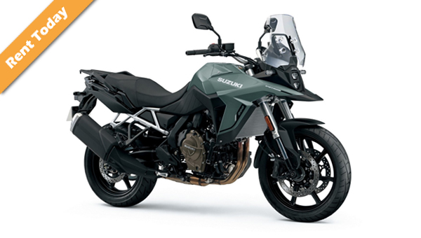 Suzuki V-Strom 800 motorcycle rental in Athens.