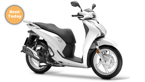 Honda SH 150 scooter available for rent - only 24€ per day