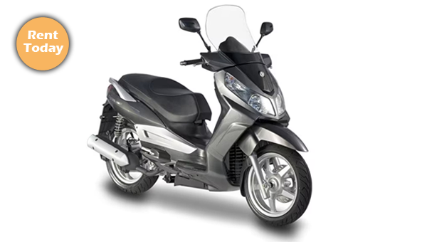 Sym Citycom 300 scooter for rent in Athens by Moto Rental in Athens - only 35€ per day