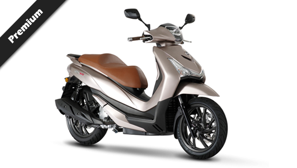 Rent the Sym HD 300 for a comfortable and efficient scooter ride in Athens.